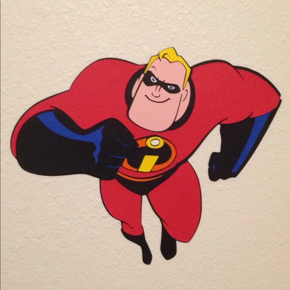 MR.INCREDIBLE Paper Cricut Cutout Bday Party Decor - Picture 1 of 1